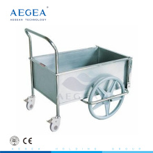 AG-SS026A Hospital vestidor de acero inoxidable carro de almacenamiento de entrega móvil